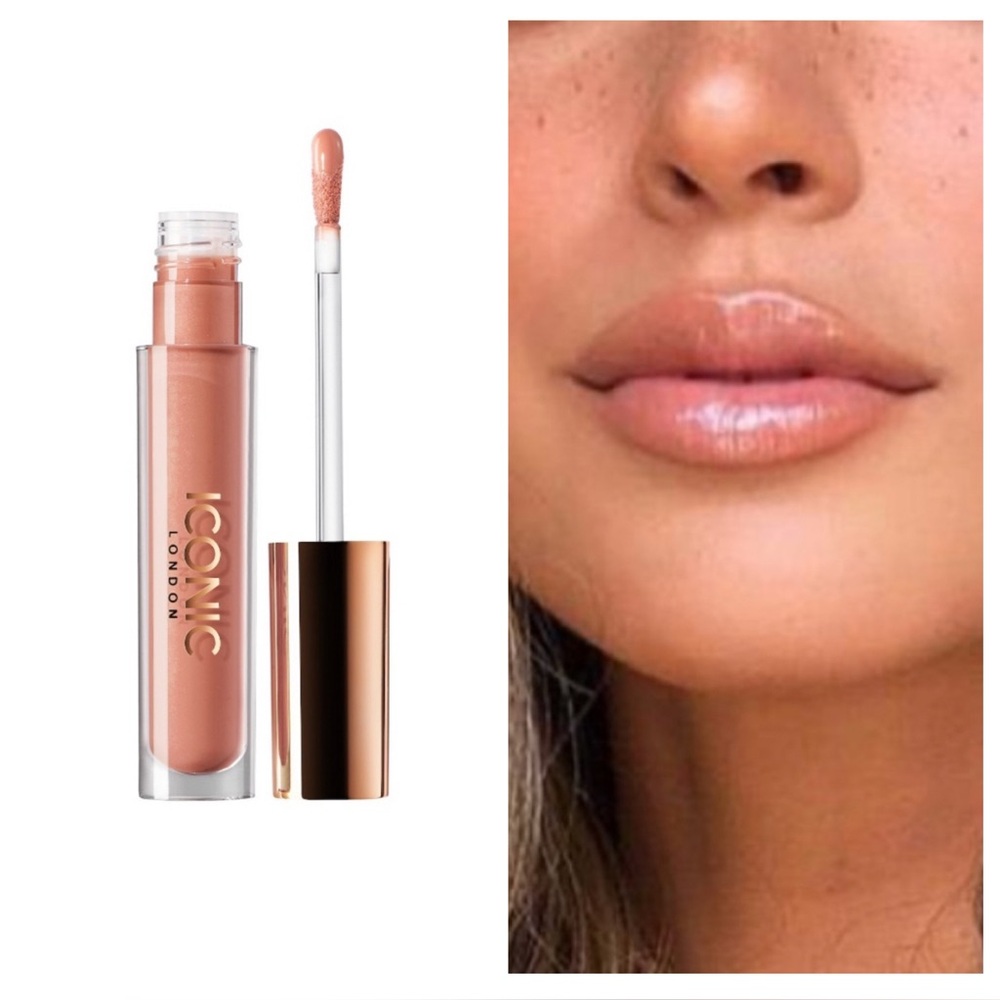 Iconic London Lip Gloss in Nearly Nude NEW in box